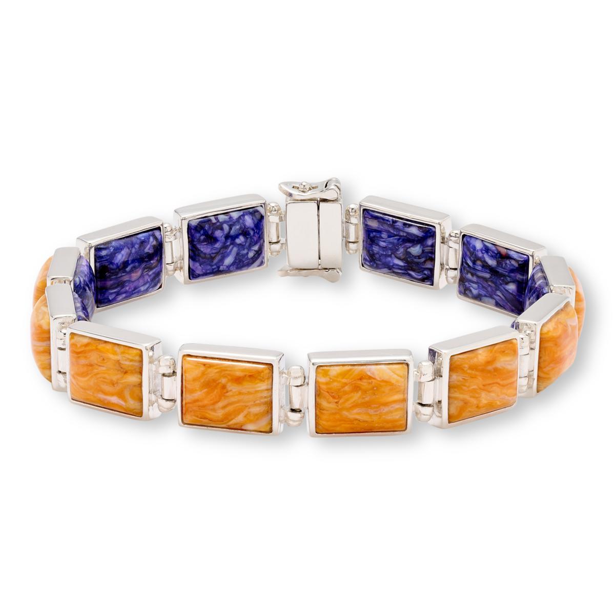 Jay King Reversible Spiny Oyster Shell Magnetic Link Bracelet | HSN