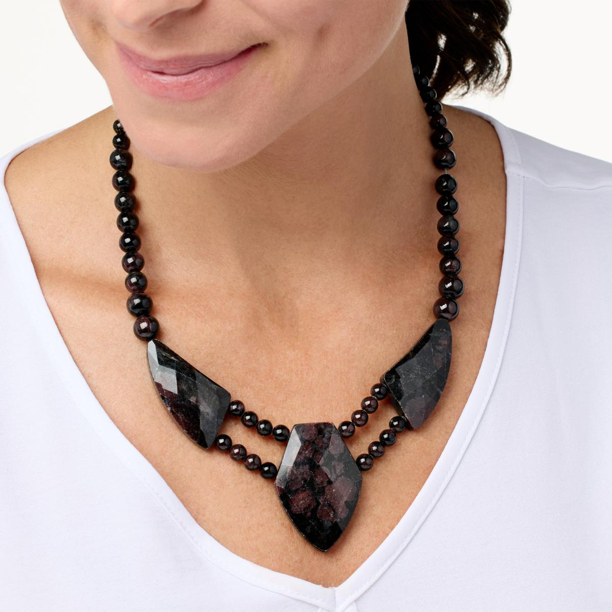 Almandine garnet deals necklace