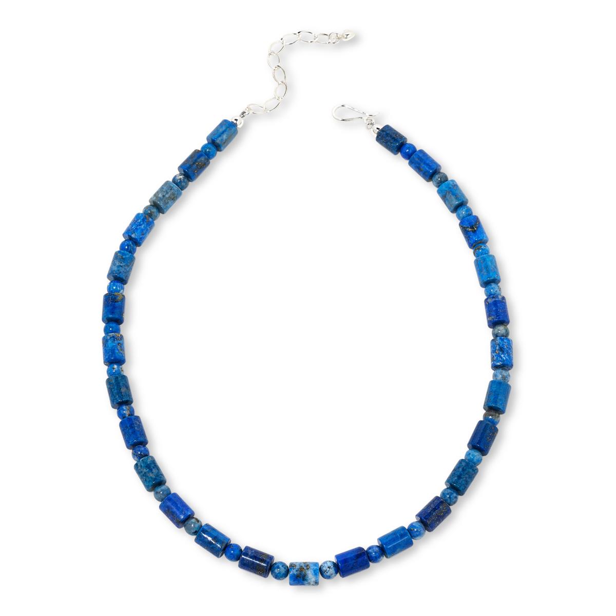 Jae Gold Star Small Short Pendant Necklace in Cobalt Blue