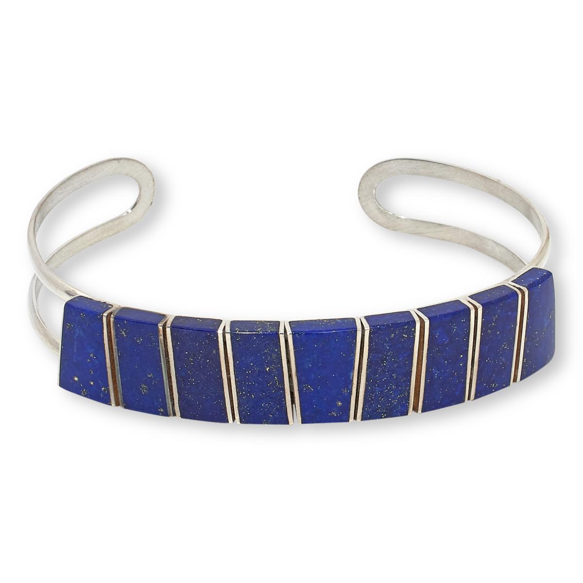 Jay King Sterling Silver Lapis Inlay Cuff Bracelet 23542770 HSN
