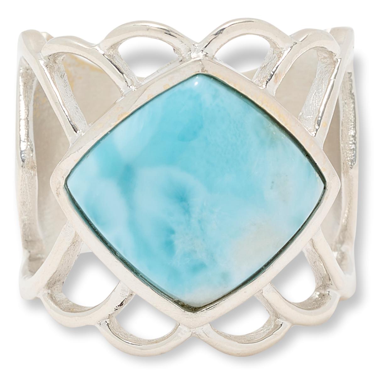 Jay King Sterling Silver Larimar Ring | HSN