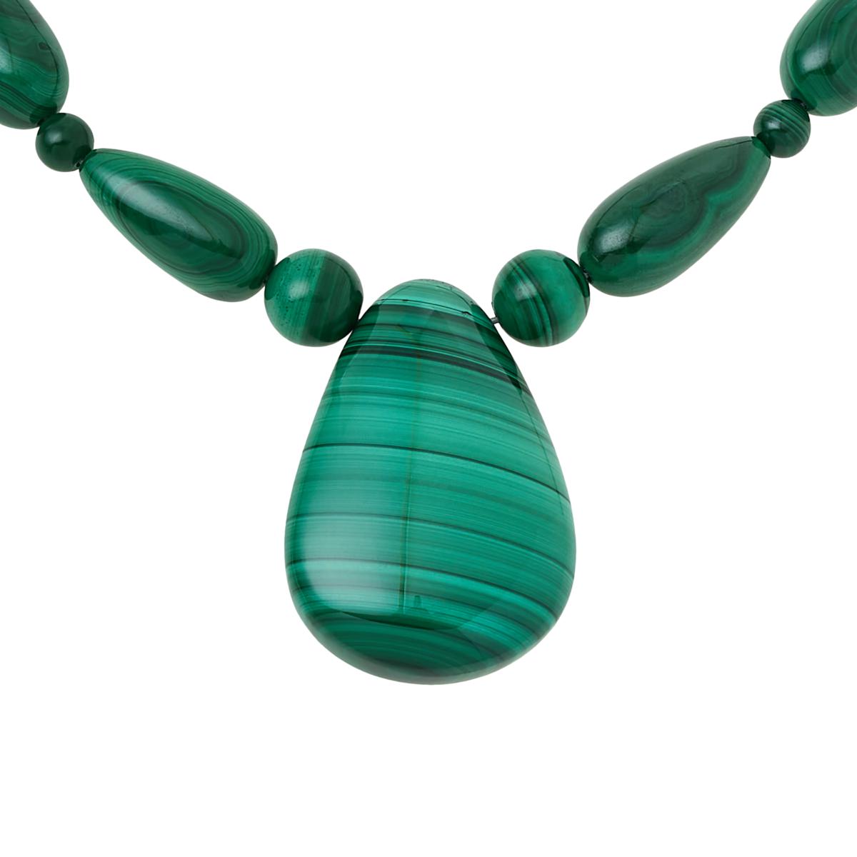 Jay King Sterling Silver Malachite Necklace | HSN