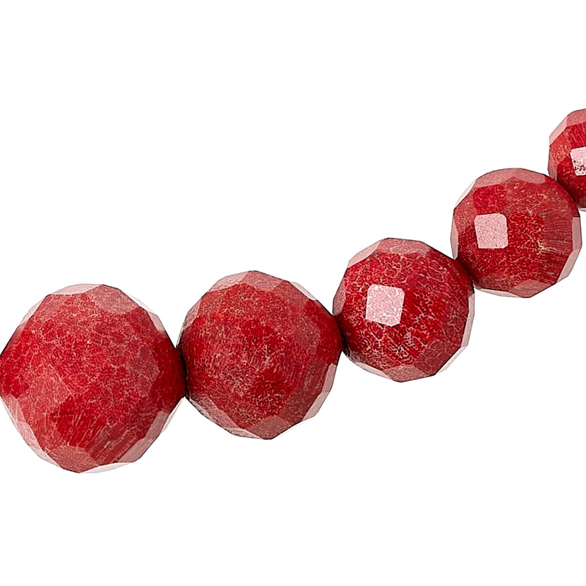 BIG HAND silver925×k18×coral×Ruby BIG HAND silver925×k18×coral×Ruby Sterling Silver Ruby CZ Braid