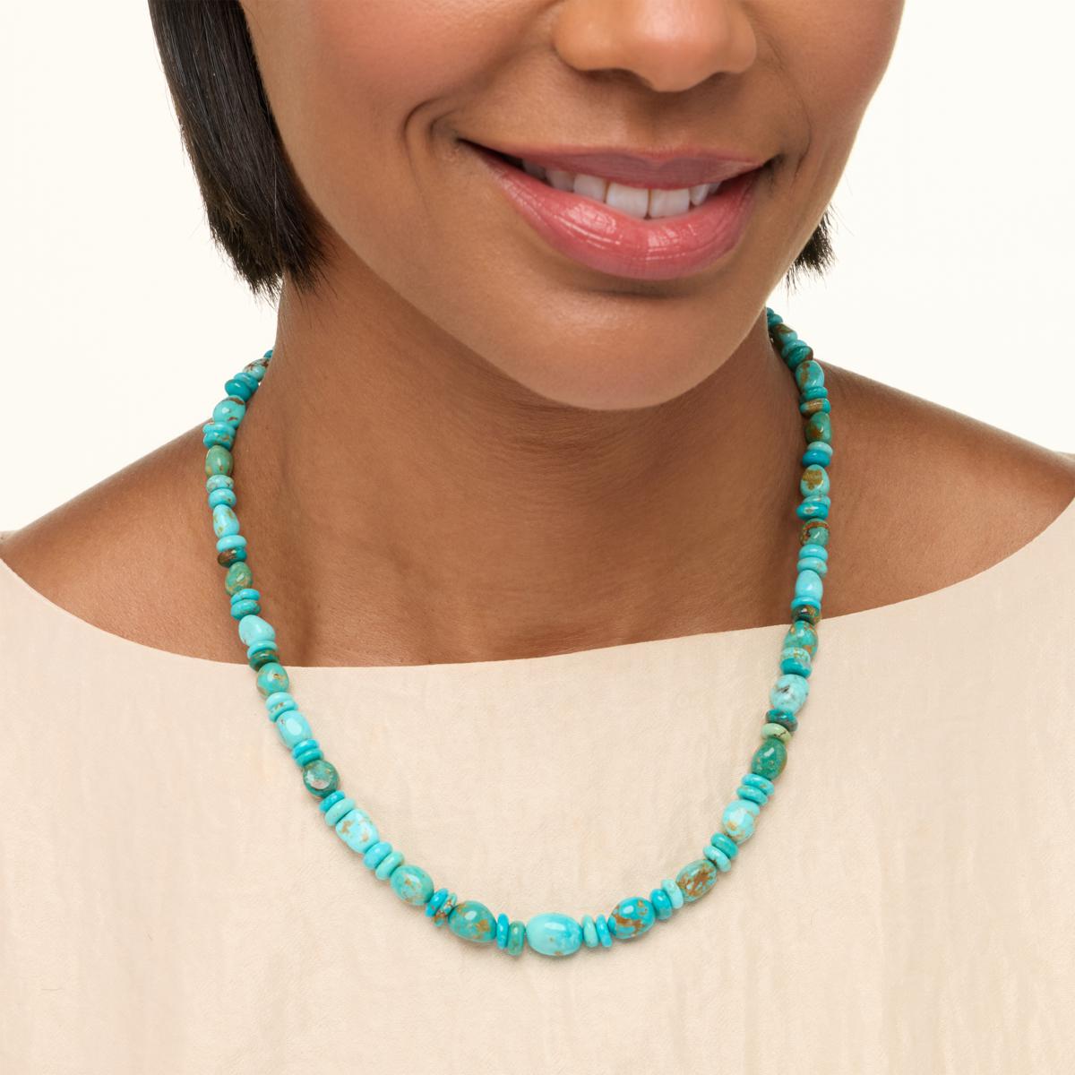 Jay King online Turquoise Bead Necklace