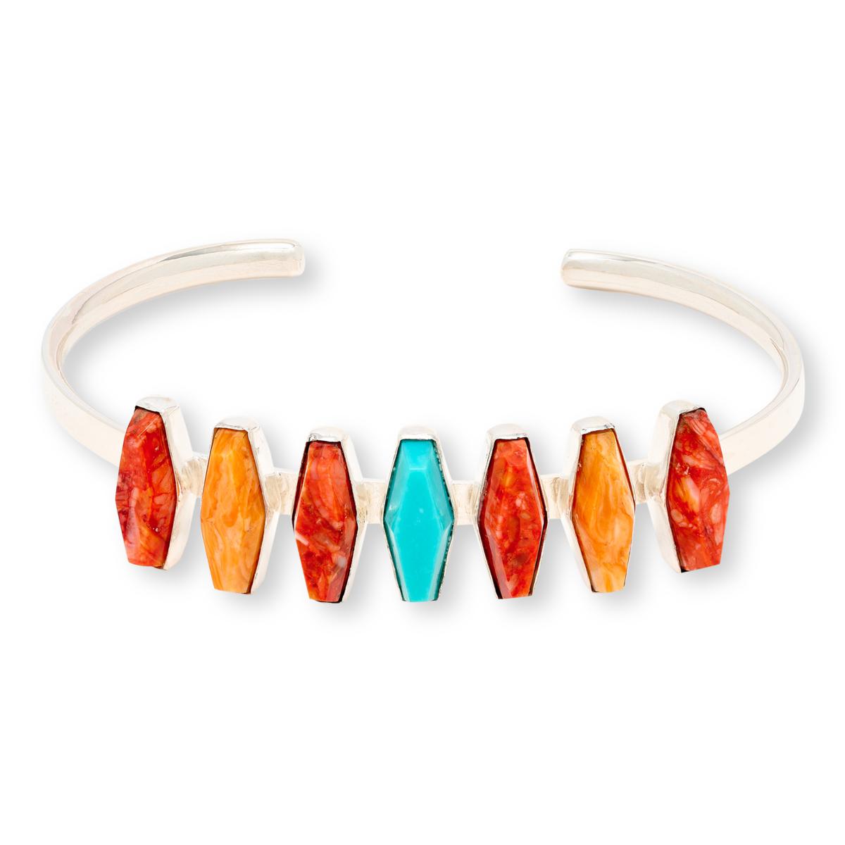 Jay King Turquoise and Spiny Oyster Shell Cuff Bracelet | HSN