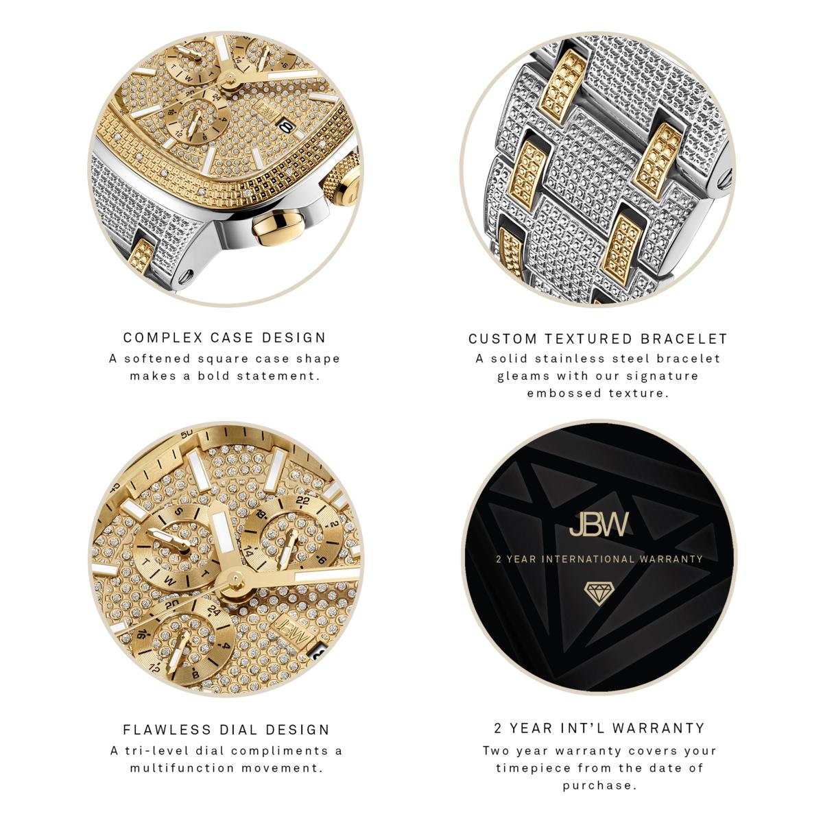 jbw men's heist diamond watch