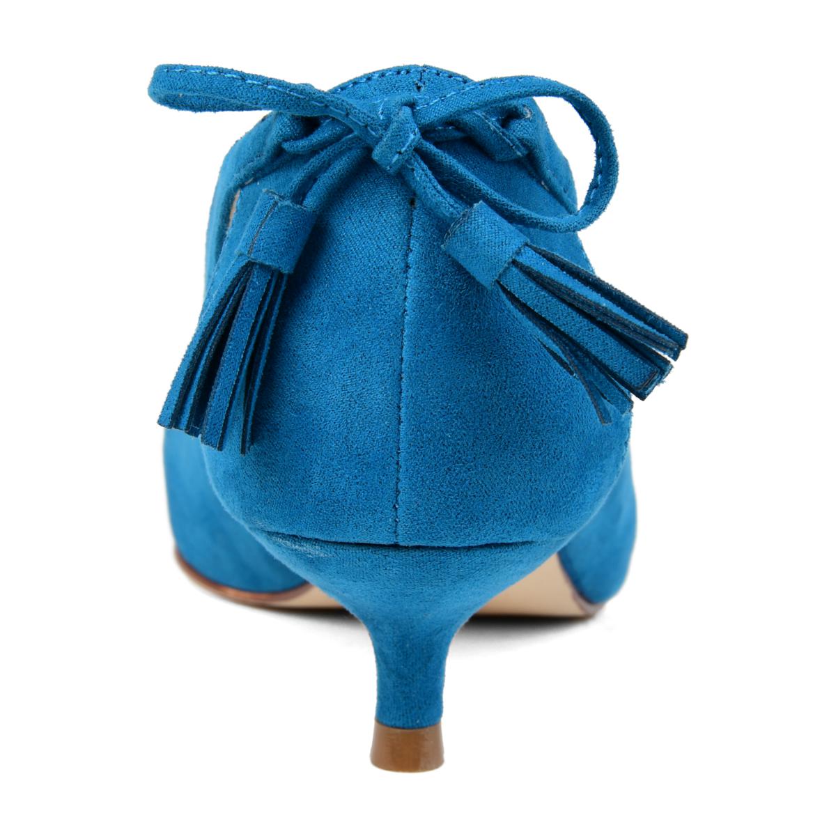 Teal kitten heel outlet shoes