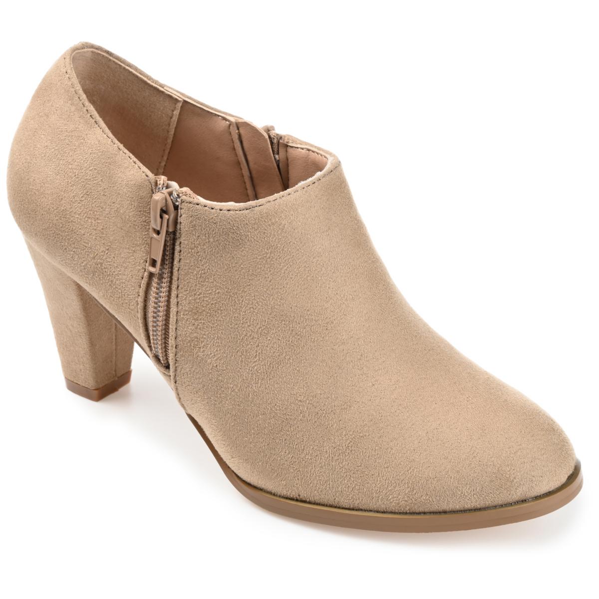 journee collection womens zuri booties block heel