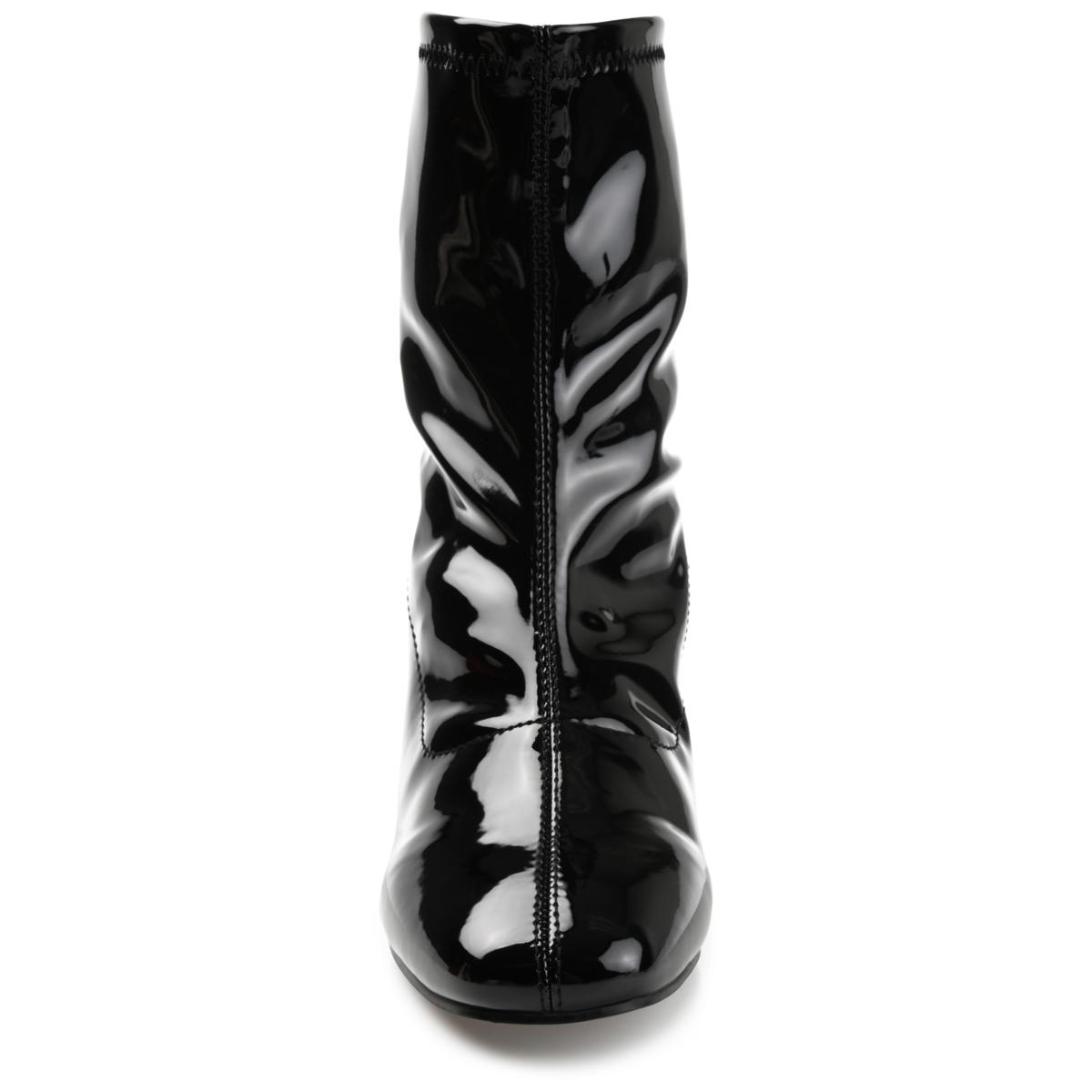 Journee Signature Extra Wide Calf Women's Genuine Leather Tru Comfort Foam™  Pryse Boot Black 6.5