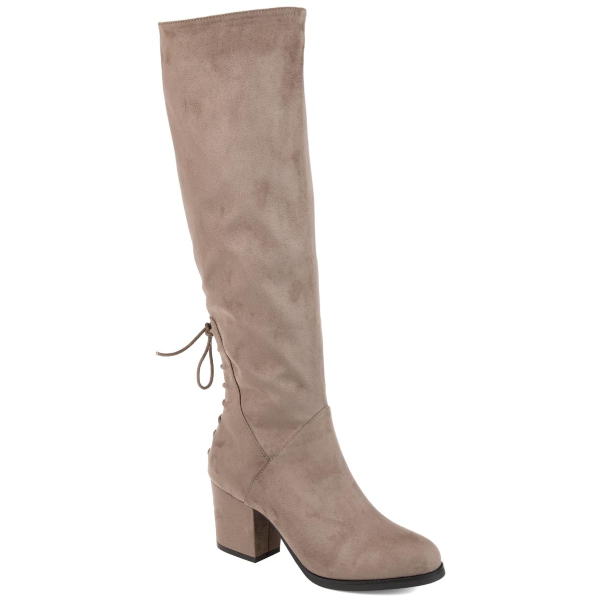 Wide calf over outlet the knee boots taupe