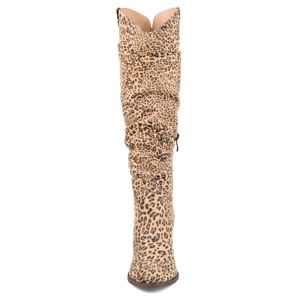 Wide width leopard outlet boots