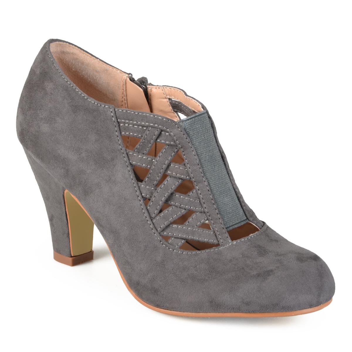 Grey on sale bootie heels