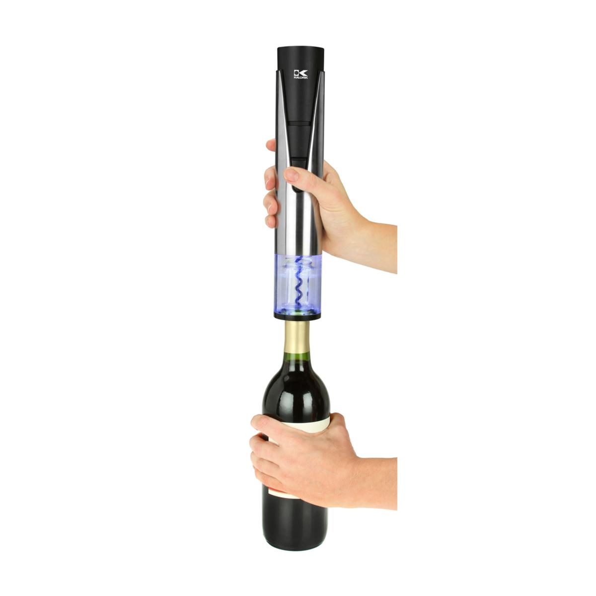 Electric Blue 1 Automatic Wine Opener & Preserver Set