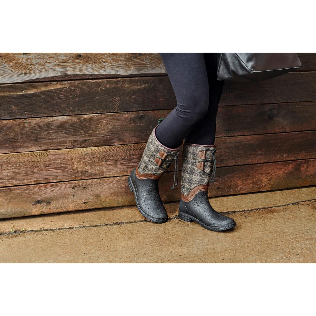 Quilted tall fashion boots