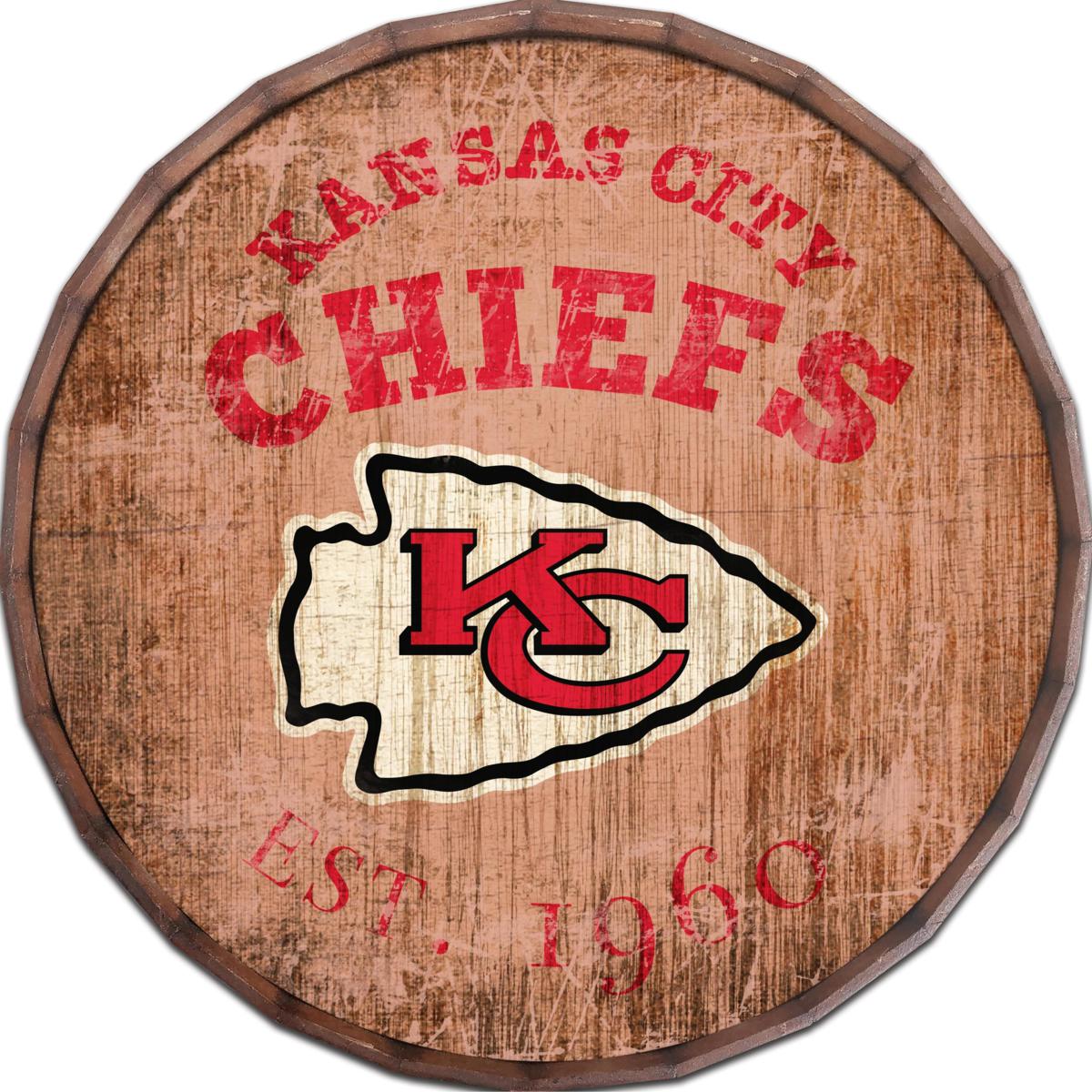 Kansas City Chiefs Established Date 24' Barrel Top