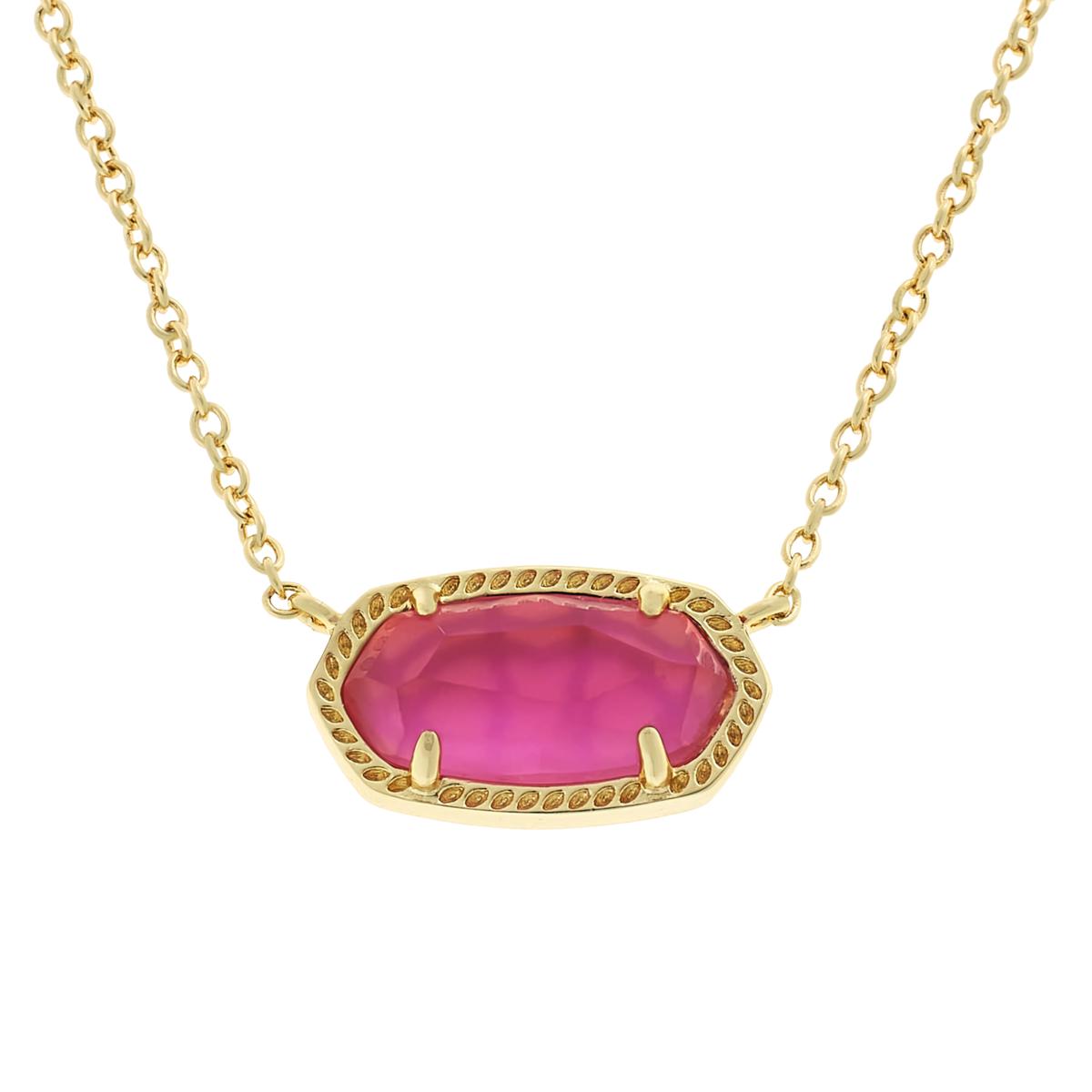 Kendra Scott Elisa Gold Pendant Necklace Azalea Illusion