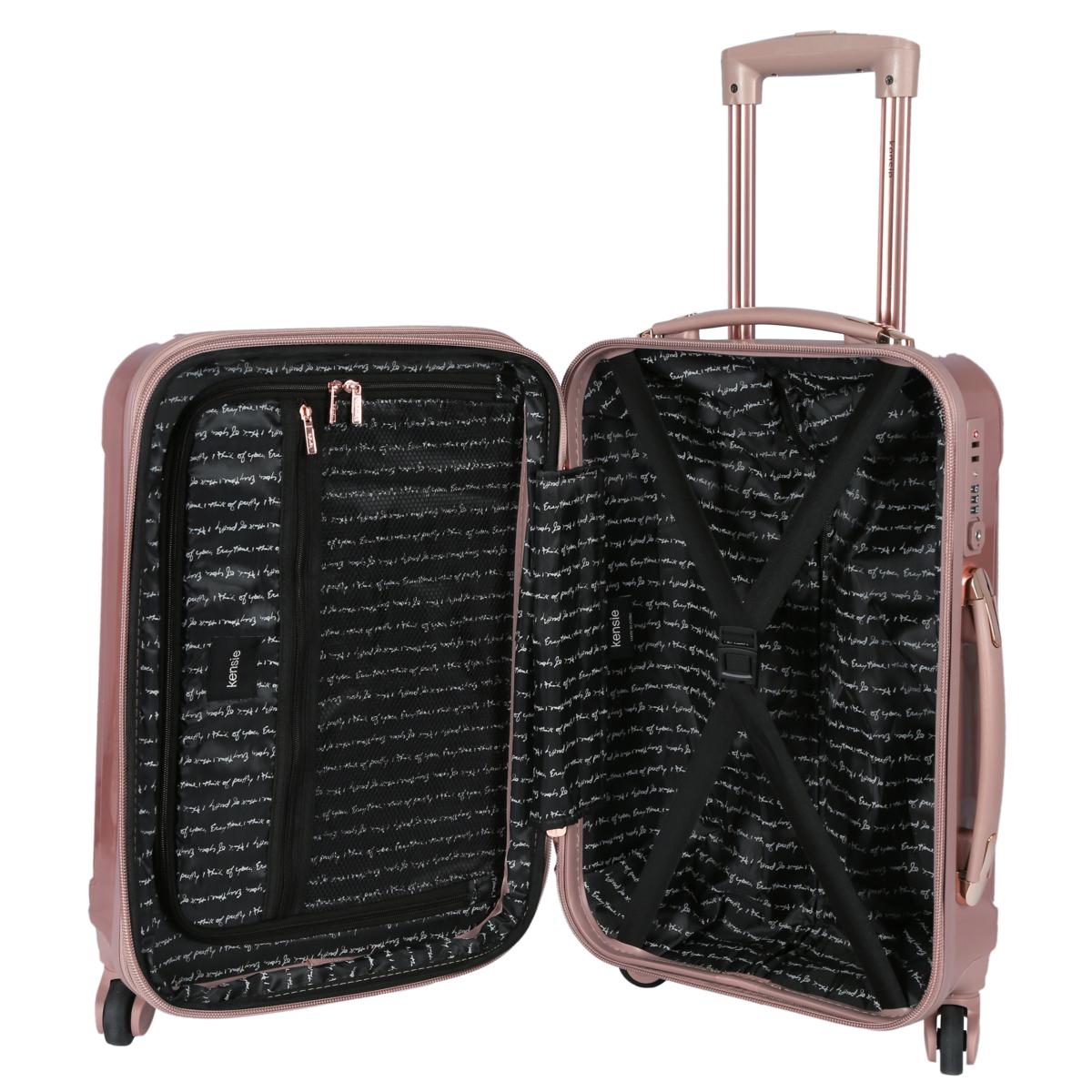 Kensie 3 Pc Expandable Hardside Luggage Set 23284166 HSN