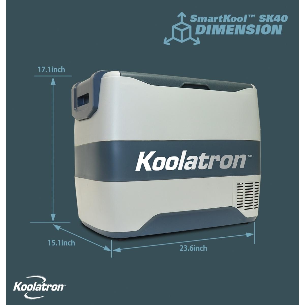 koolatron smartkool portable cooler freezer 40l