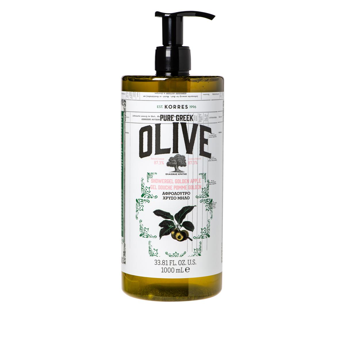 (QVC) Korres Olive Oil & Golden Apple Shower Gel 1 Liter