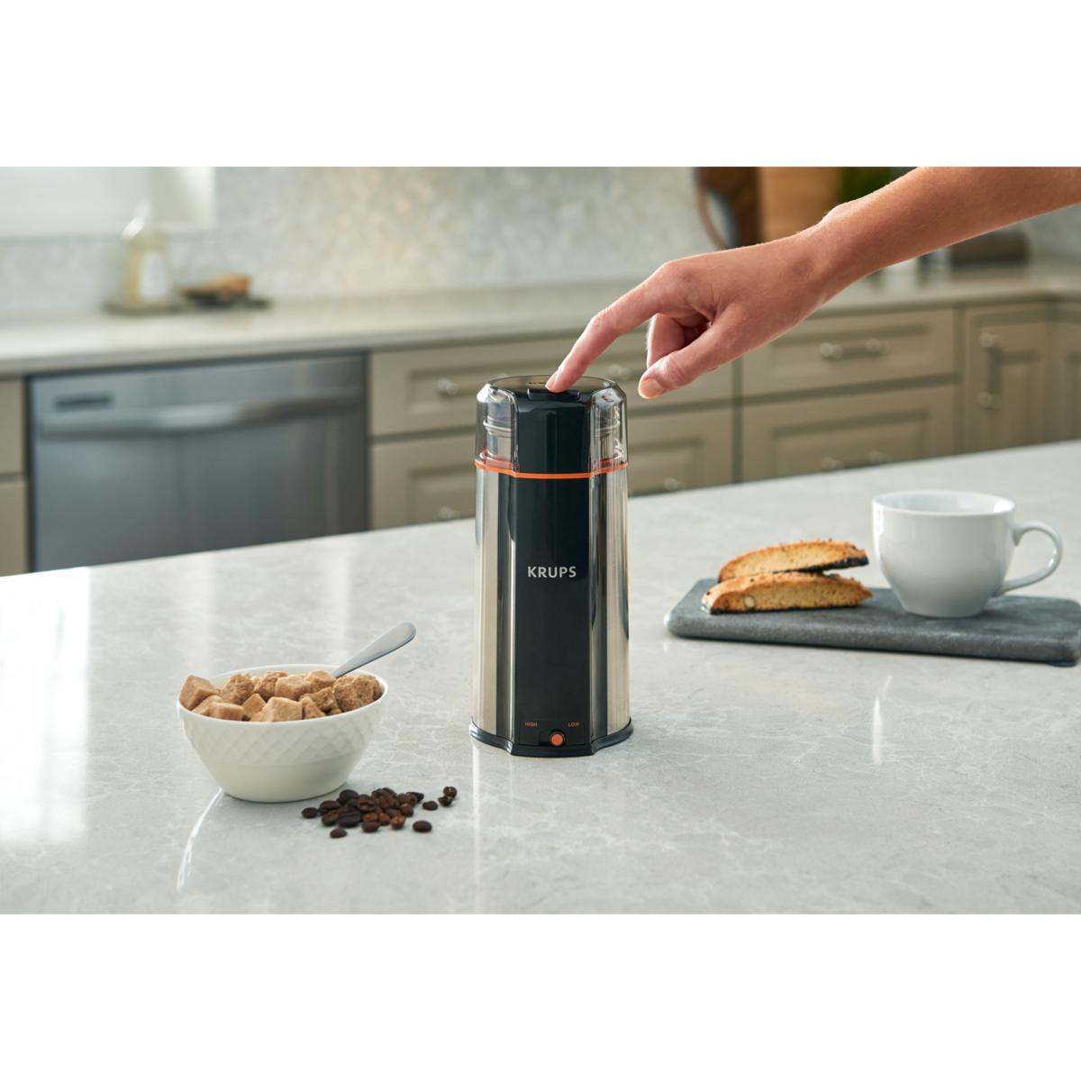 Krups Silent Vortex 12-Cup Coffee & Spice Grinder - GX332850