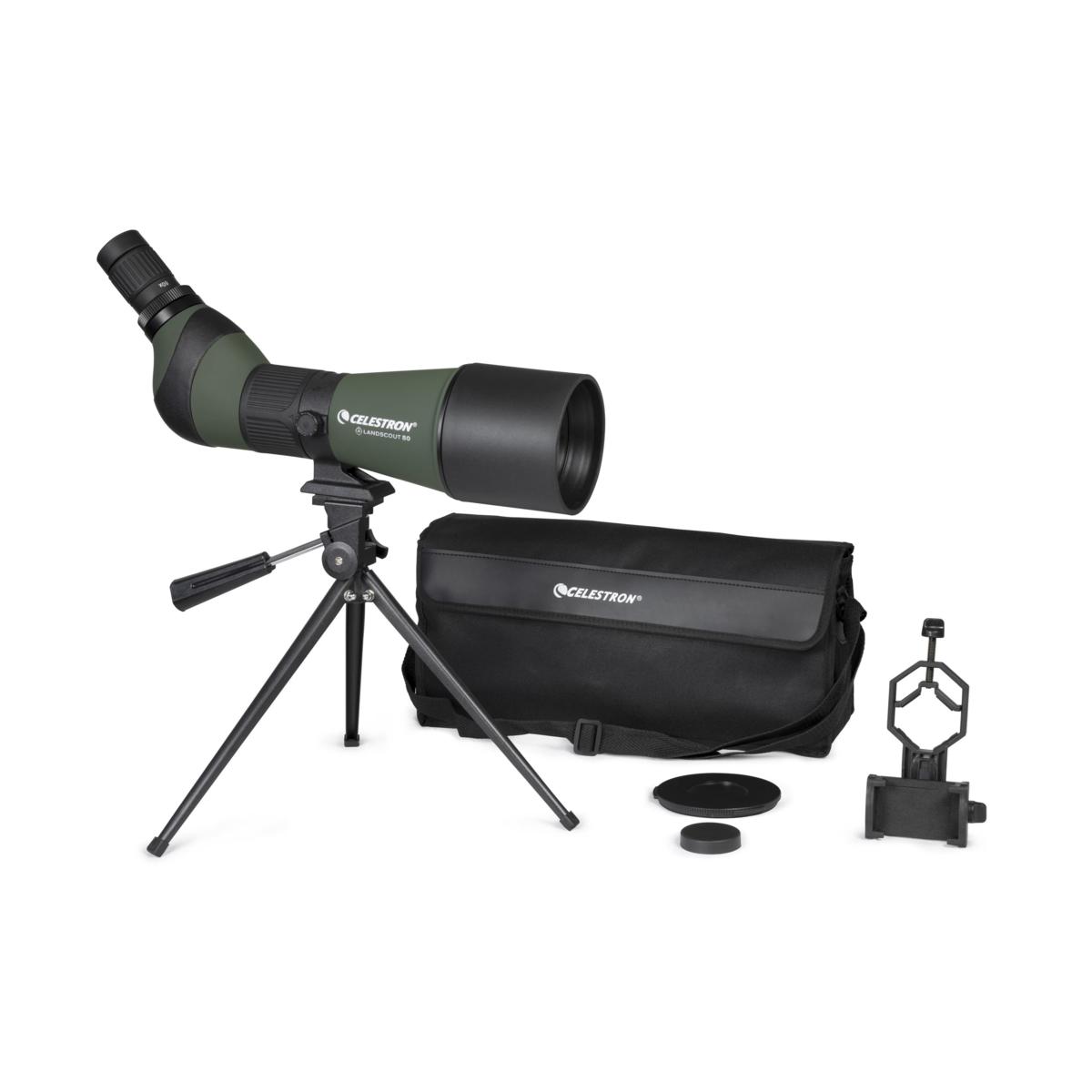 JoyDate 20-60x80mm Spotting Scope – With Tripod & Phone Adapter, BAK4, Waterproof, For Birdwatching & Hunting