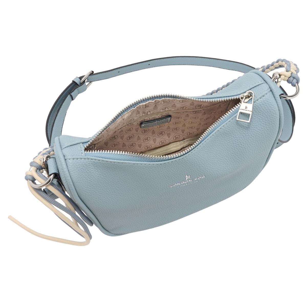 London Fog Daisy Woven Shoulder Bag | HSN