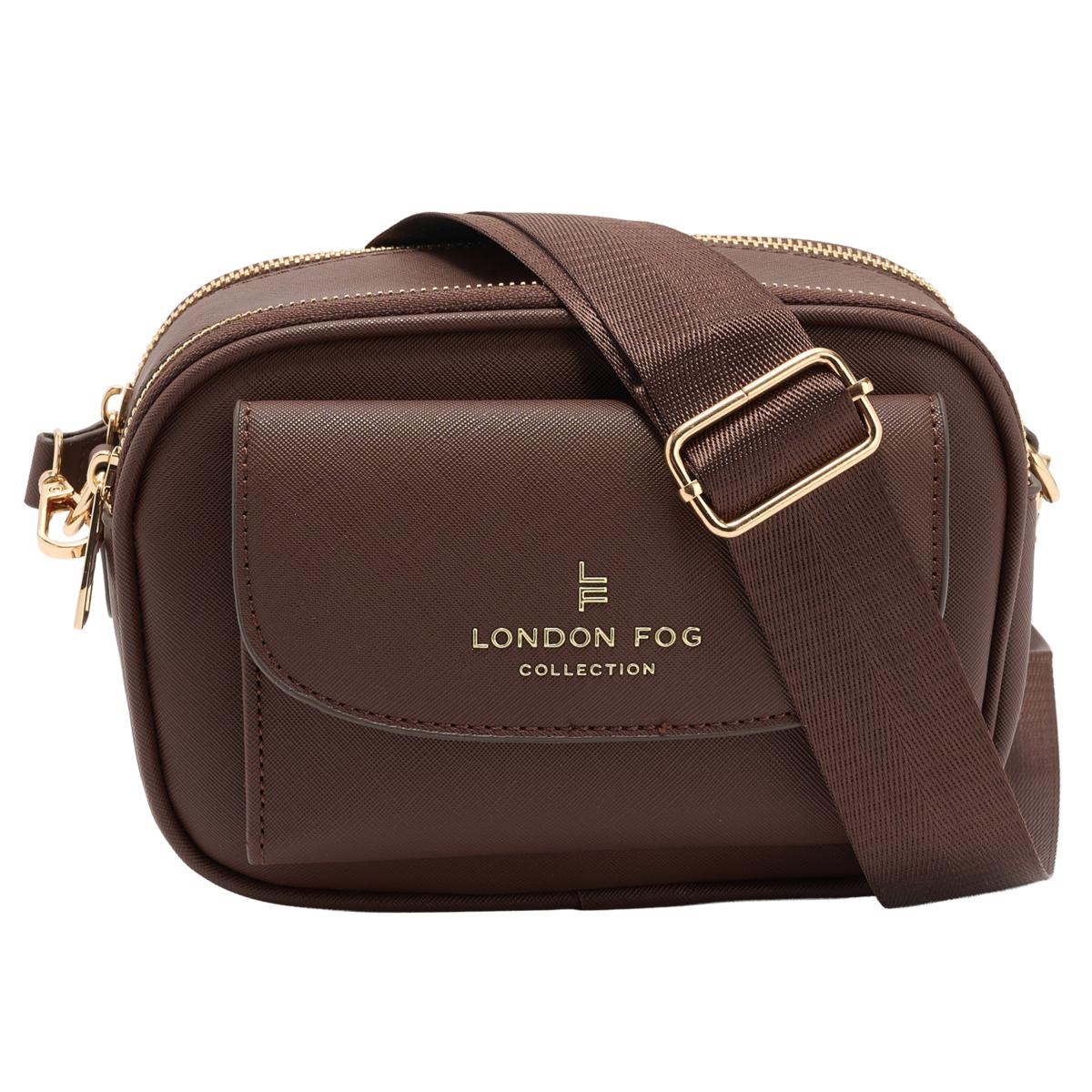 London Fog Jessie Saffiano Front-Flap Camera Bag | HSN