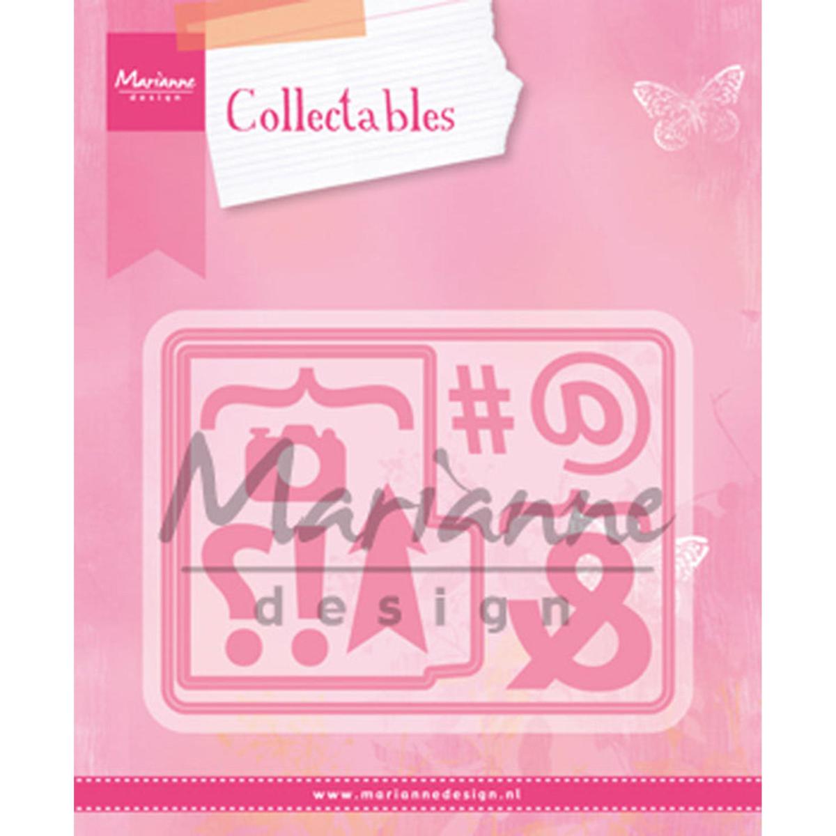 Marianne Design Collectables Die Set File Folders & Symbols 20530171 HSN