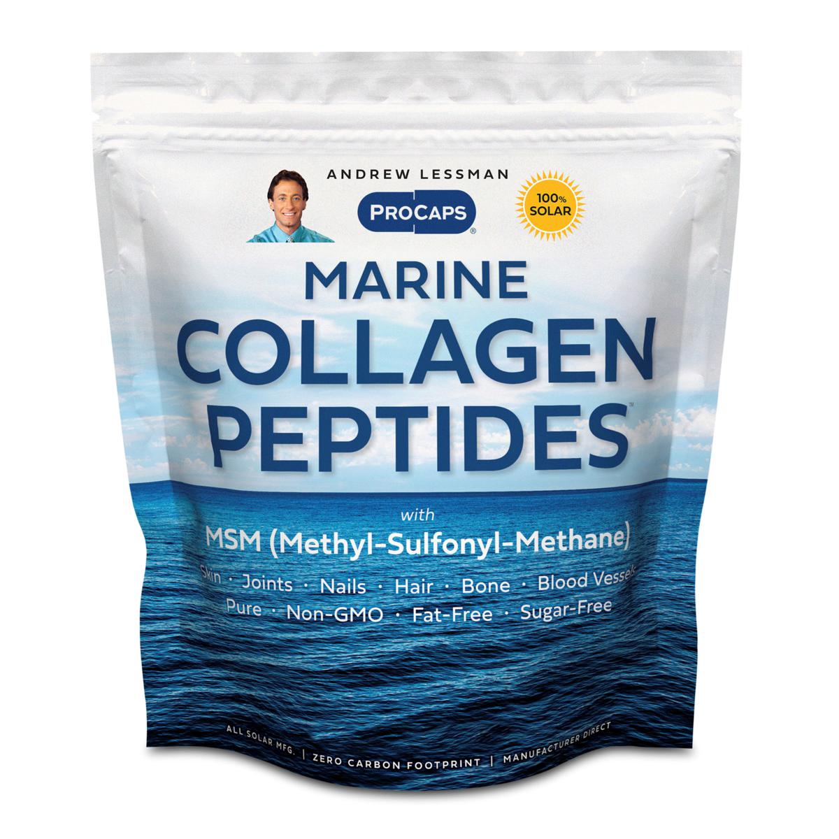 Andrew Lessman Marine Collagen Peptides with MSM - 240 Servings | HSN