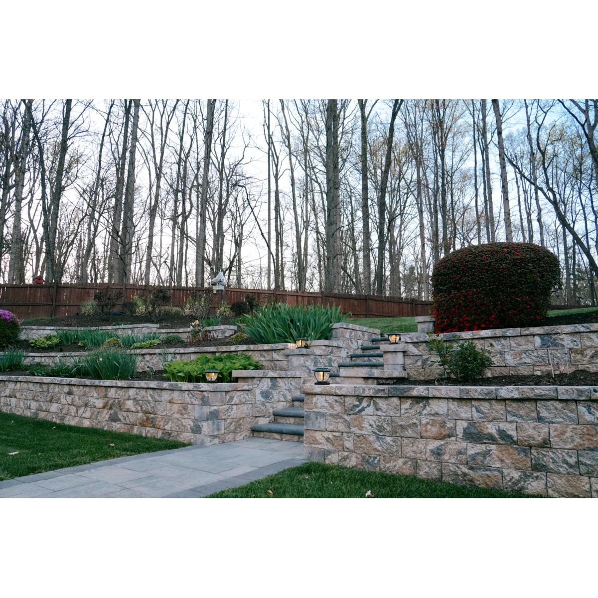 Maxsa Wave Style Post and Deck Railing Lights - 2-pack