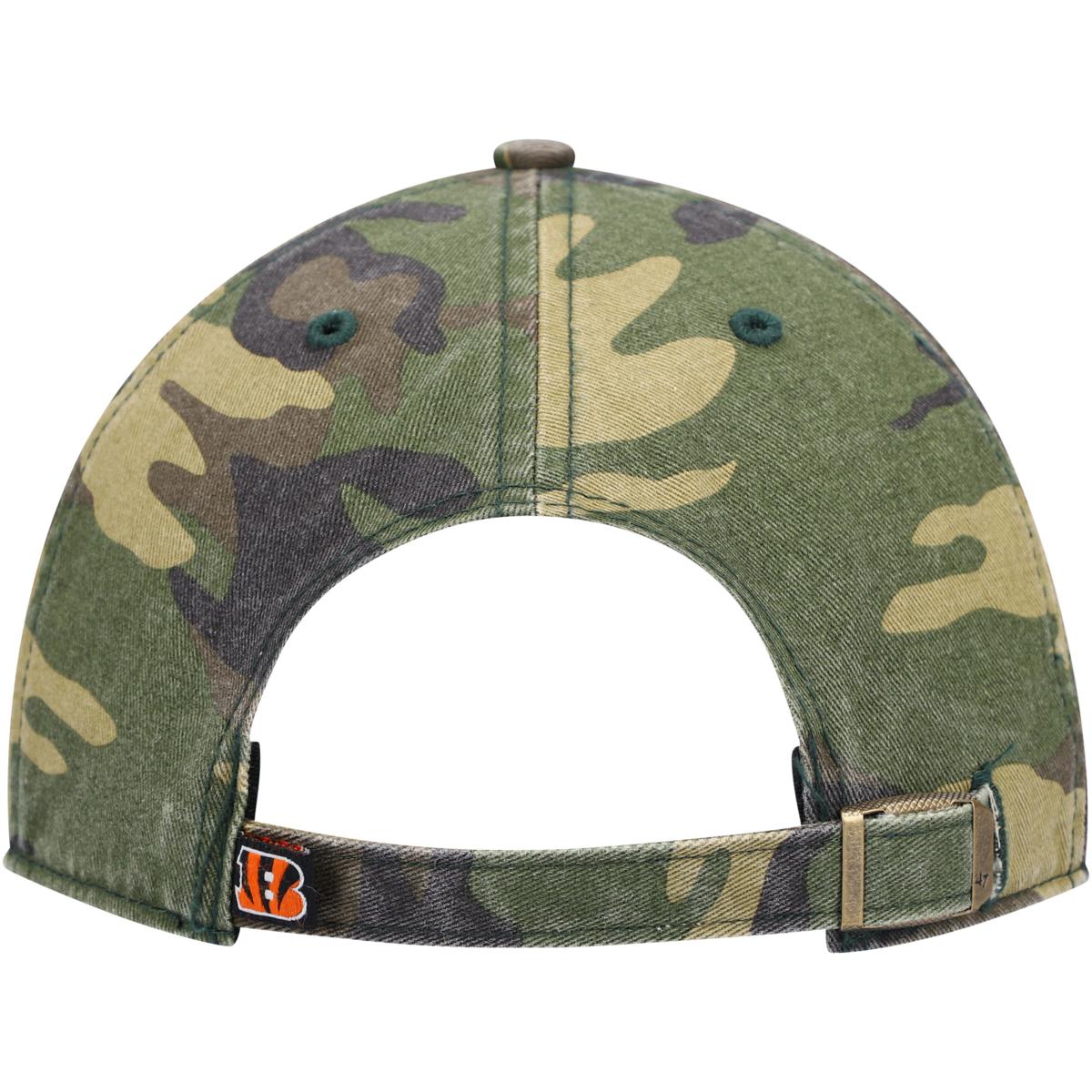 Men's '47 Camo Buffalo Bills Woodland Clean Up Adjustable Hat