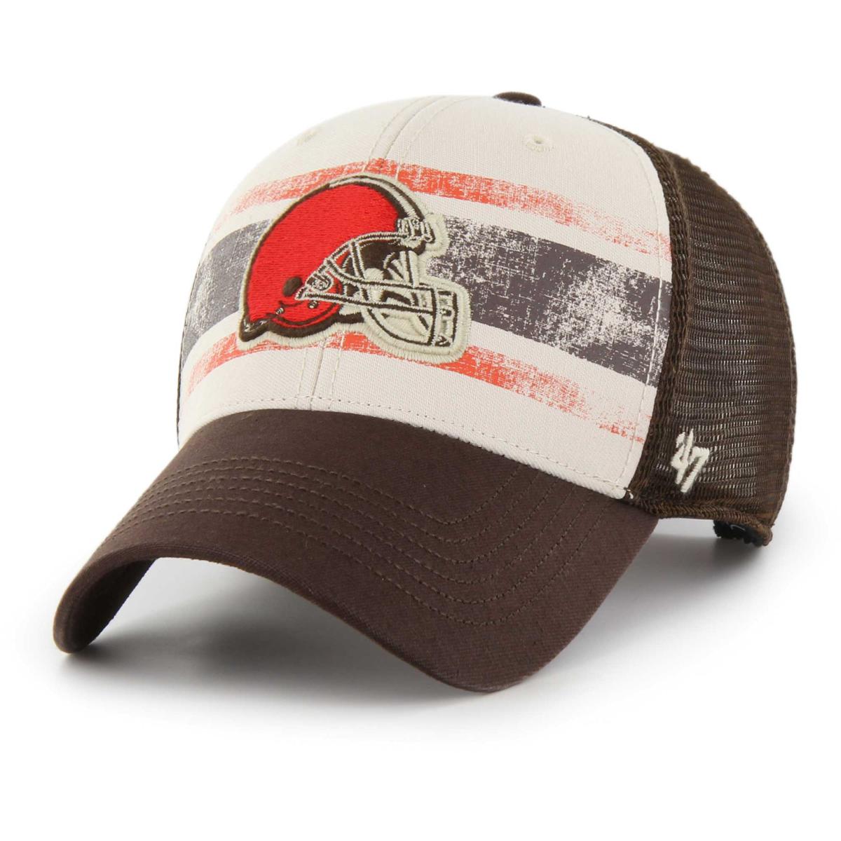 47 Men's Cleveland Browns Clean Up Throwback Brown Adjustable Hat