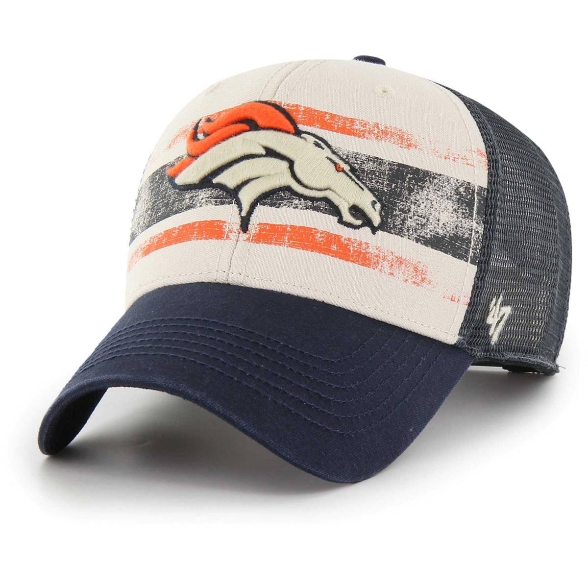 New Era Men's New Era Heather Gray/Orange Denver Broncos Striped