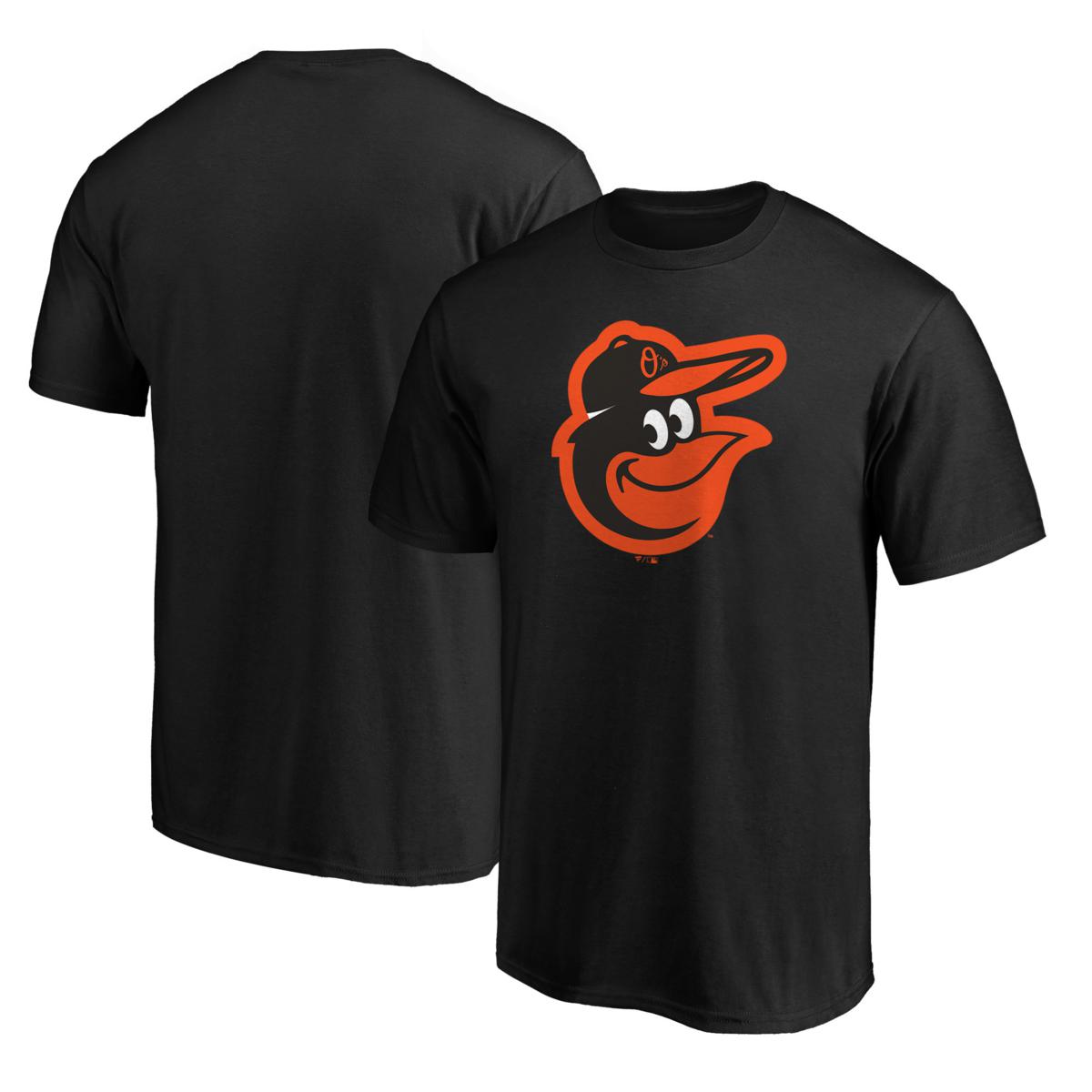 Men's Black Baltimore Orioles Team Color Primary Logo T-Shirt