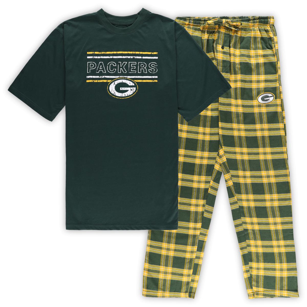 Men s Concepts Sport Green Black Green Bay Packers Big Tall