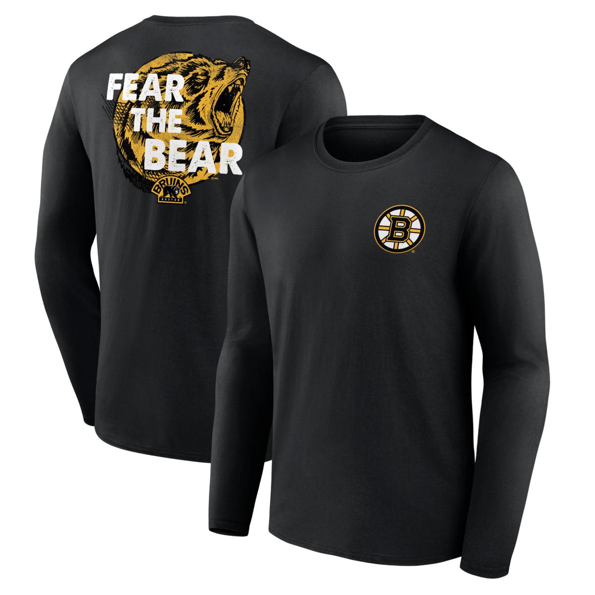 Men s Fanatics Black Boston Bruins Territorial Long Sleeve T Shirt HSN