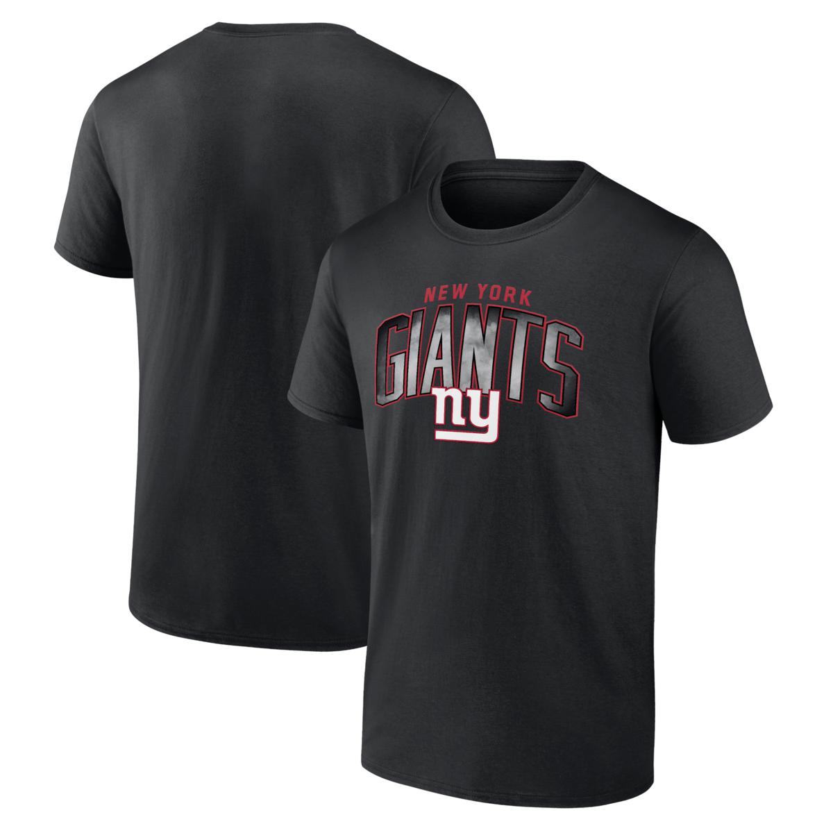 Football Fan Shop Men s Fanatics Black New York Giants Smoke Arch T Shirt