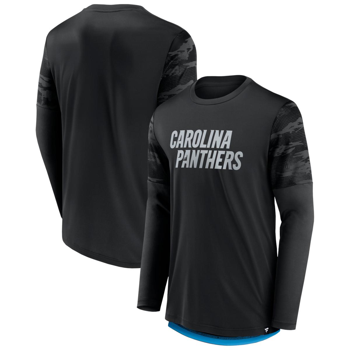 Carolina panthers long on sale sleeve tee shirt