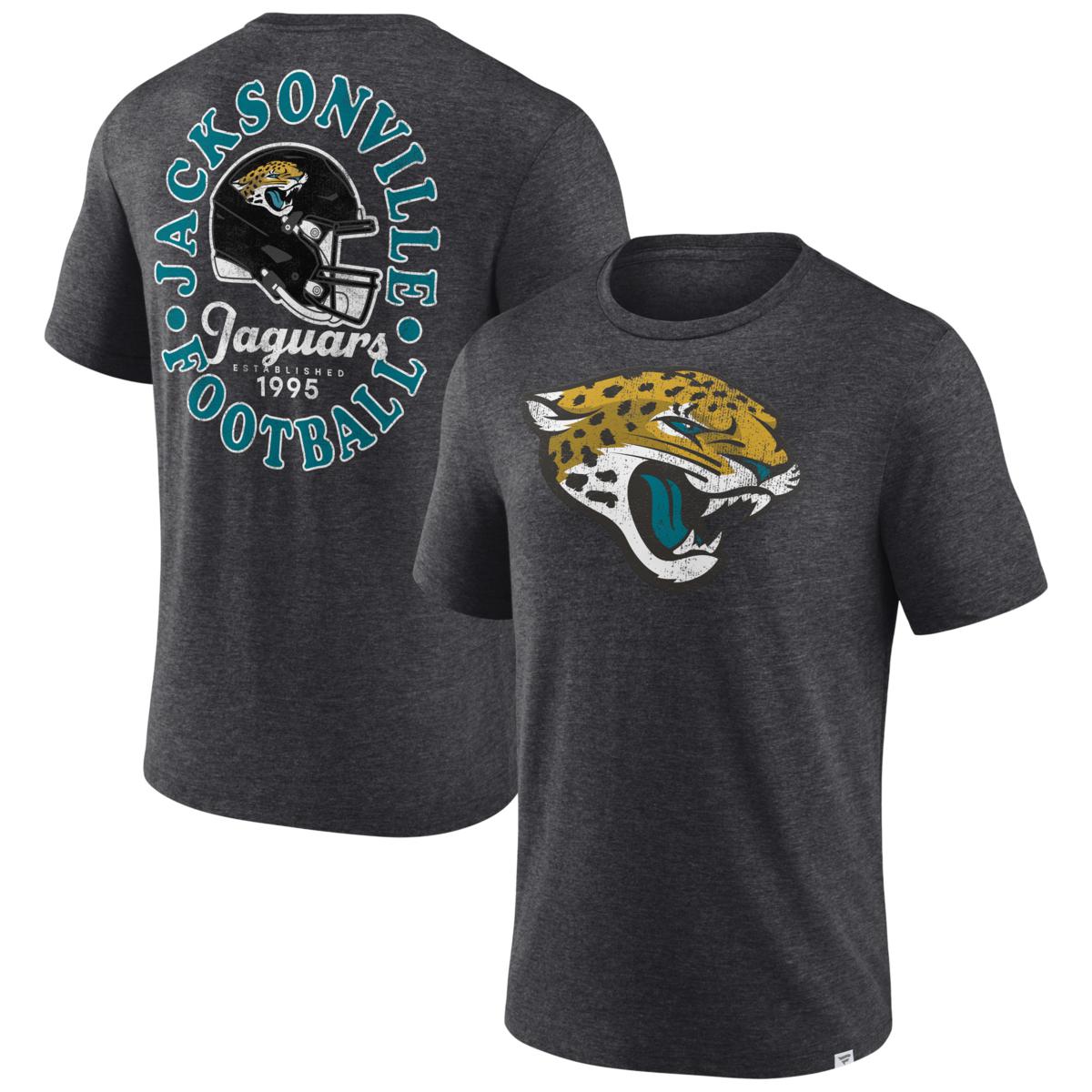 Men's Fanatics Branded Heather Charcoal Jacksonville Jaguars Oval ...