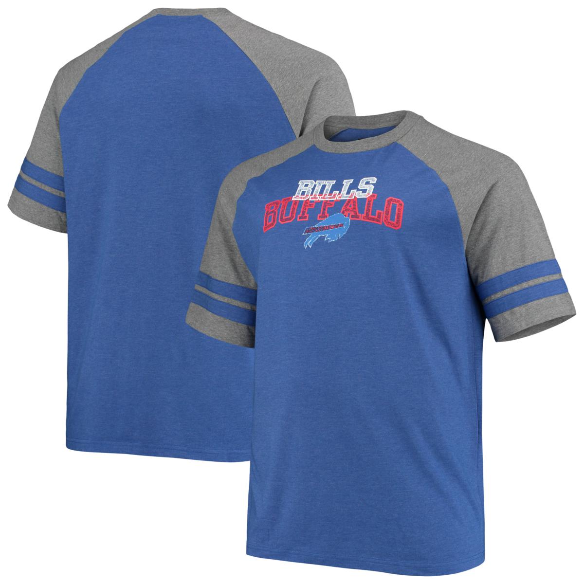 Men's Fanatics Branded Royal/Heathered Gray Buffalo Bills Big & Tall ...