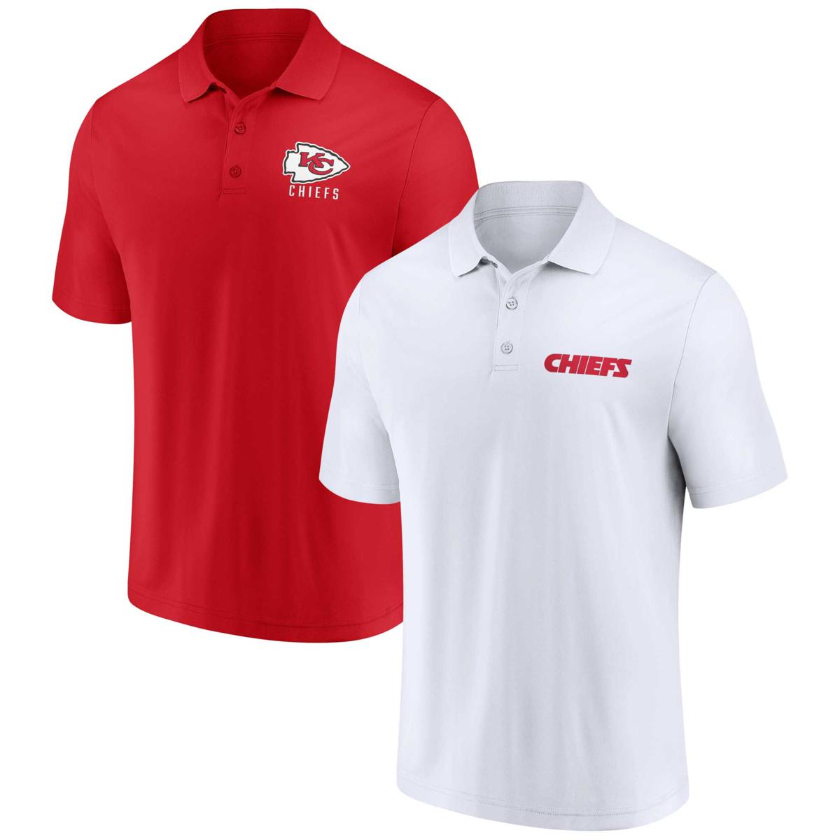 Men's Fanatics Branded White/Red Kansas City Chiefs Lockup Two-Pack ...