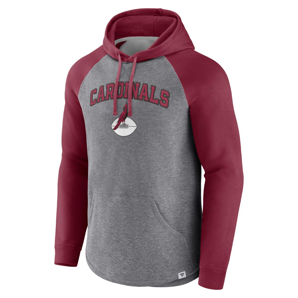 Men's Fanatics Heathered Gray/Cardinal Arizona Cardinals By Design