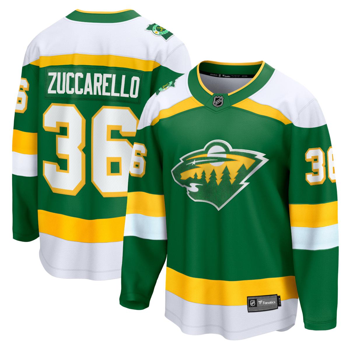 Men's Fanatics Mats Zuccarello Green Minnesota Wild 2023/24 Alternate ...