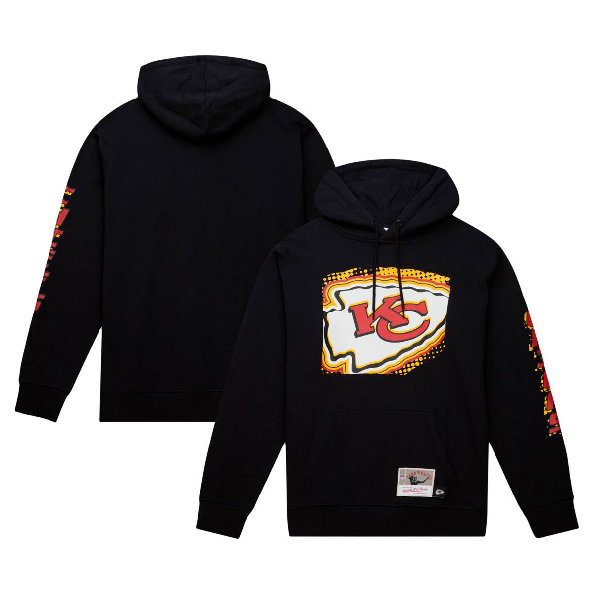 NFL X HYPE ADULTS BLACK KANSAS CITY CHIEFS HOODIE