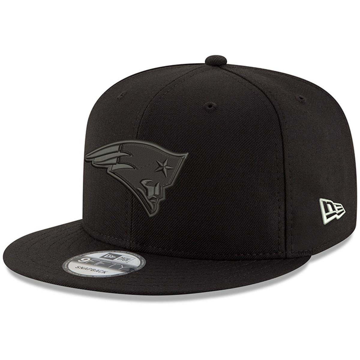 New Era New England Patriots Black on Black 9FIFTY Snapback Hat