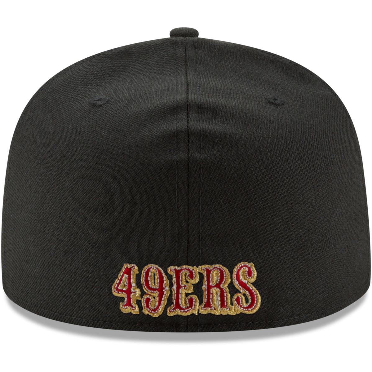 New Era Black San Francisco 49ers Team 59FIFTY Fitted Hat