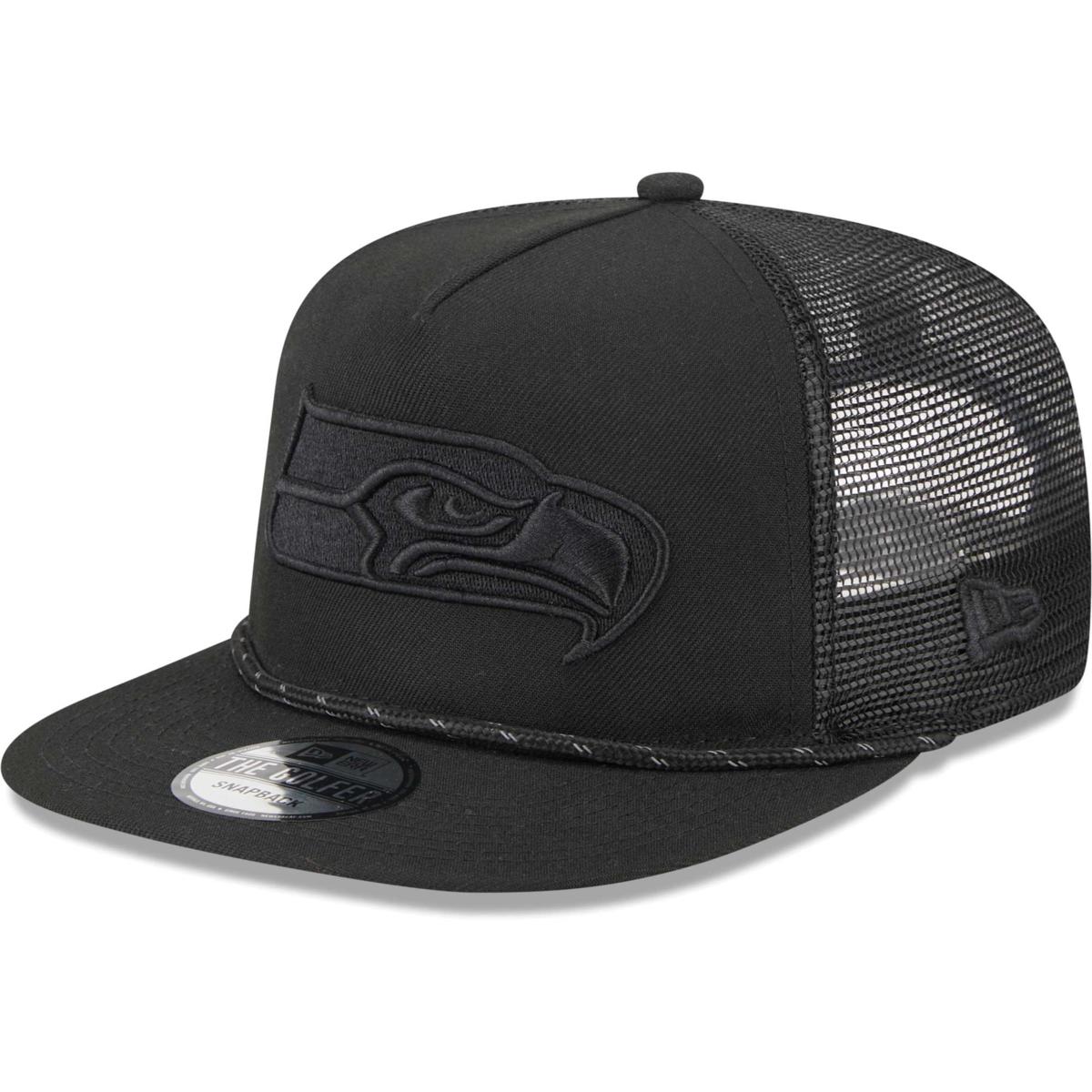 New Era Black Seattle Seahawks Illumination Golfer Snapback Trucker Hat