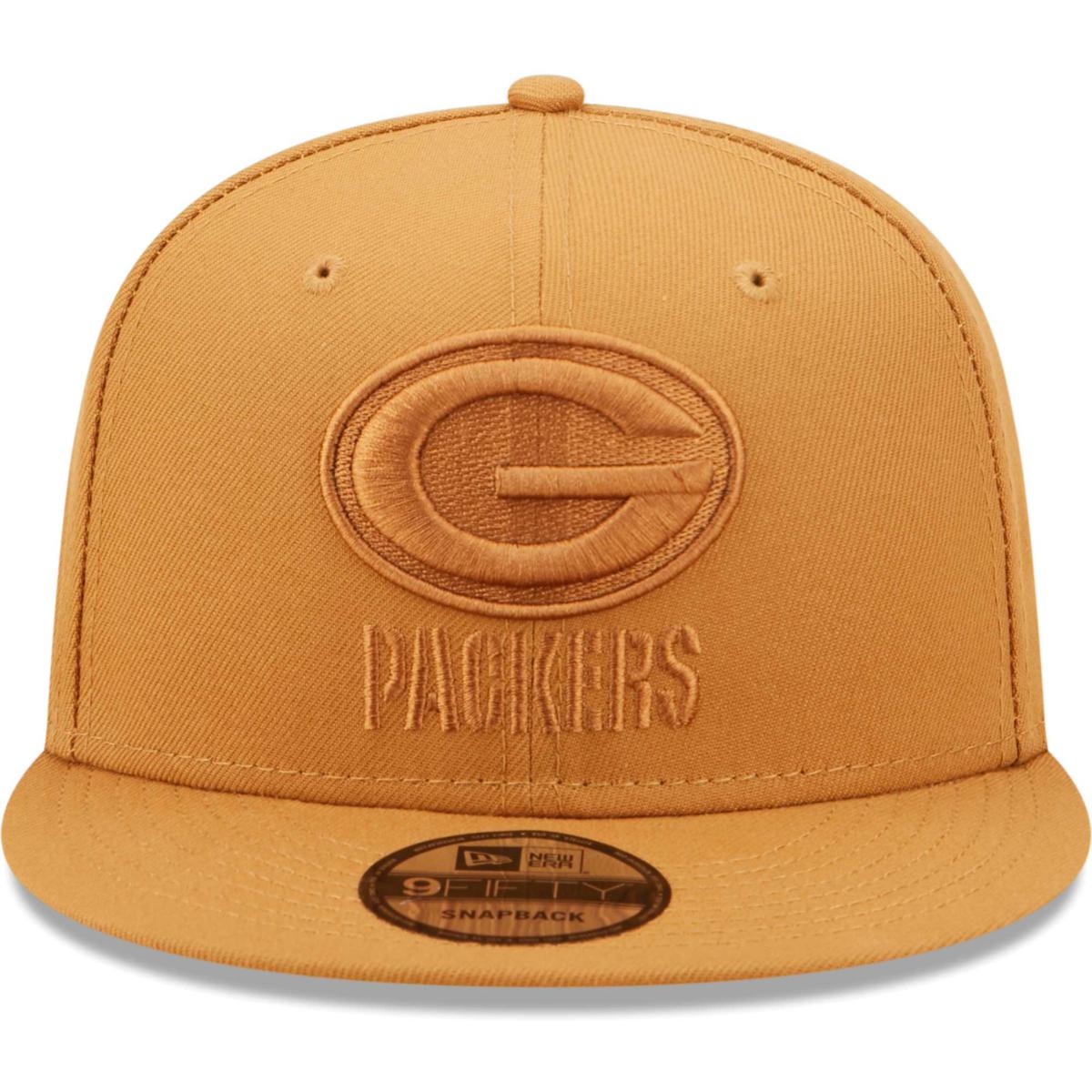 Men's New Era Cream Green Bay Packers Color Pack 9FIFTY Snapback Hat