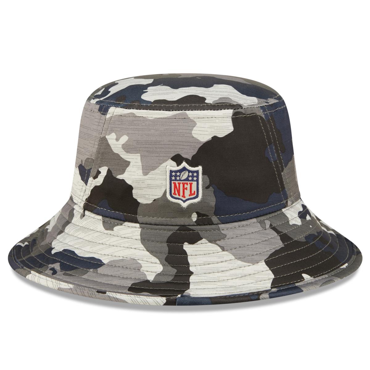 Men's New Era Black Carolina Panthers 2023 NFL Training Camp Stretch Bucket  Hat