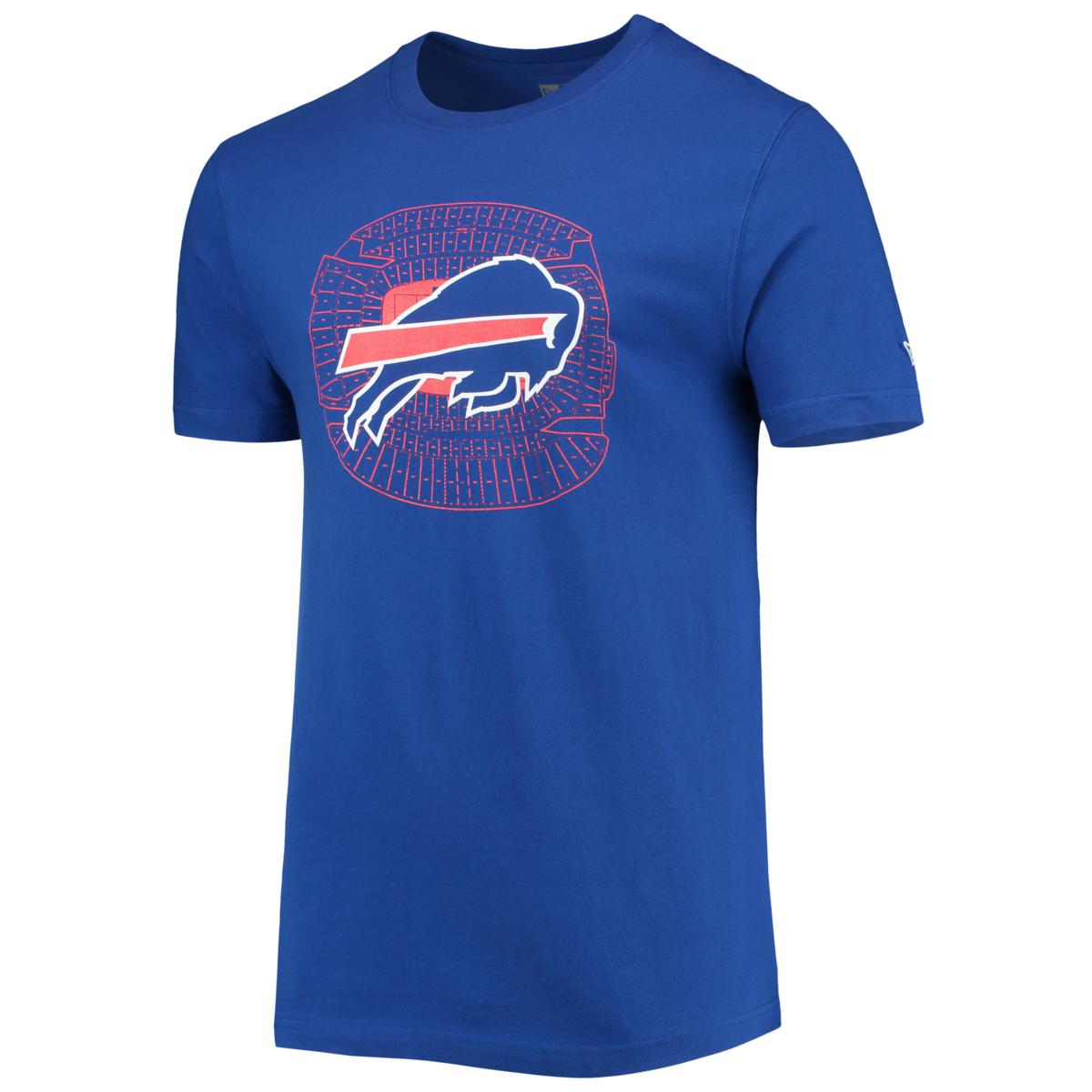 Women's Buffalo Bills New Era Royal Raglan Lace-Up T-Shirt